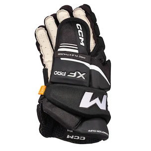 Rękawice hokejowe CCM Tacks XF PRO Black/White Senior 15 cali