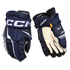 Rękawice hokejowe CCM Tacks XF PRO Navy/White Junior