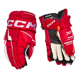 Rękawice hokejowe CCM Tacks XF Red/White Junior