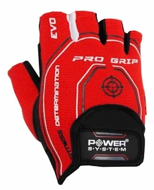 Rękawiczki fitness Power System Pro Grip Evo czerwone
