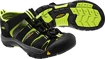 Sandały dziecięce Keen  Newport H2 JR Black/Lime Green