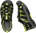 Sandały dziecięce Keen  Newport H2 JR Black/Lime Green
