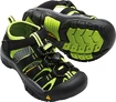 Sandały dziecięce Keen  Newport H2 K Black/Lime Green