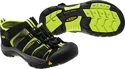 Sandały dziecięce Keen  Newport H2 K Black/Lime Green