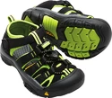Sandały dziecięce Keen  Newport H2 K Black/Lime Green