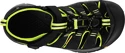 Sandały dziecięce Keen  Newport H2 K Black/Lime Green