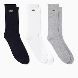 Skarpetki Lacoste Core Performance Socks Silver/White/Black