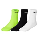 Skarpetki Mizuno  Training 3P Socks White/Black/Neolime