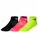 Skarpetki Mizuno  Training Mid 3P Socks  Neolime/Fuchsia/Black