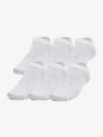 Skarpetki Under Armour  Essential No Show 6pk-WHT  M