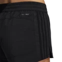 Spodenki damskie adidas  Pacer 3-Stripes Woven Heather Shorts Black