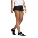 Spodenki damskie adidas  Pacer 3-Stripes Woven Heather Shorts Black