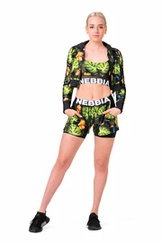 Spodenki damskie Nebbia High-energy double layer shorts 563 jungle green