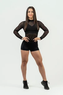Spodenki damskie Nebbia Intense Women's Compression High Waist Shorts Leg Day 832 Black M