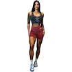 Spodenki damskie Nebbia NEBBIA x OLYMPIA Washed High Waisted Leggings Shorts HERITAGE 780 red