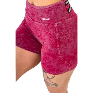 Spodenki damskie Nebbia NEBBIA x OLYMPIA Washed High Waisted Leggings Shorts HERITAGE 780 red