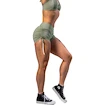 Spodenki damskie Nebbia STRONG BEAUTY Lace-Up Sculpting Shorts OWN YOUR POWER 429 light green