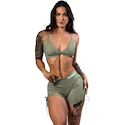 Spodenki damskie Nebbia STRONG BEAUTY Lace-Up Sculpting Shorts OWN YOUR POWER 429 light green