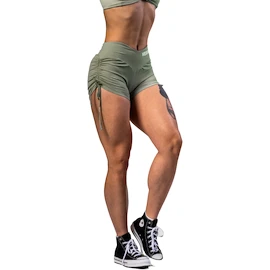 Spodenki damskie Nebbia STRONG BEAUTY Lace-Up Sculpting Shorts OWN YOUR POWER 429 light green