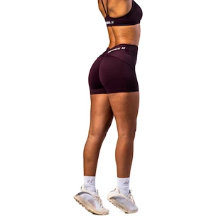 Spodenki damskie Nebbia STRONG BEAUTY V-shaping Belt Shorts 428 dark red