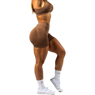 Spodenki damskie Nebbia TOTALLY SEAMLESS High Waisted Push-Up Shorts 304 brown