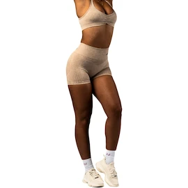Spodenki damskie Nebbia TOTALLY SEAMLESS High Waisted Push-Up Shorts 304 cream