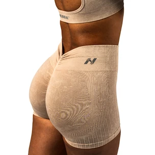 Spodenki damskie Nebbia TOTALLY SEAMLESS High Waisted Push-Up Shorts 304 cream