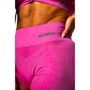 Spodenki damskie Nebbia TOTALLY SEAMLESS High Waisted Push-Up Shorts 304 pink