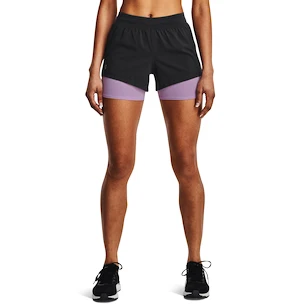 Spodenki damskie Under Armour  Iso-Chill Run 2N1 Short-GRY