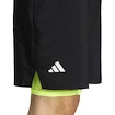 Spodenki męskie adidas  Club 2In1 Short Black/Lucid Lemon