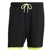Spodenki męskie adidas  Club 2In1 Short Black/Lucid Lemon