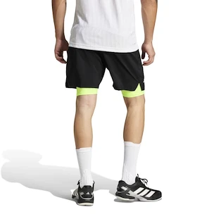 Spodenki męskie adidas  Club 2In1 Short Black/Lucid Lemon