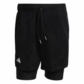 Spodenki męskie adidas Melbourne Tennis Two-in-One 7-inch Shorts Black