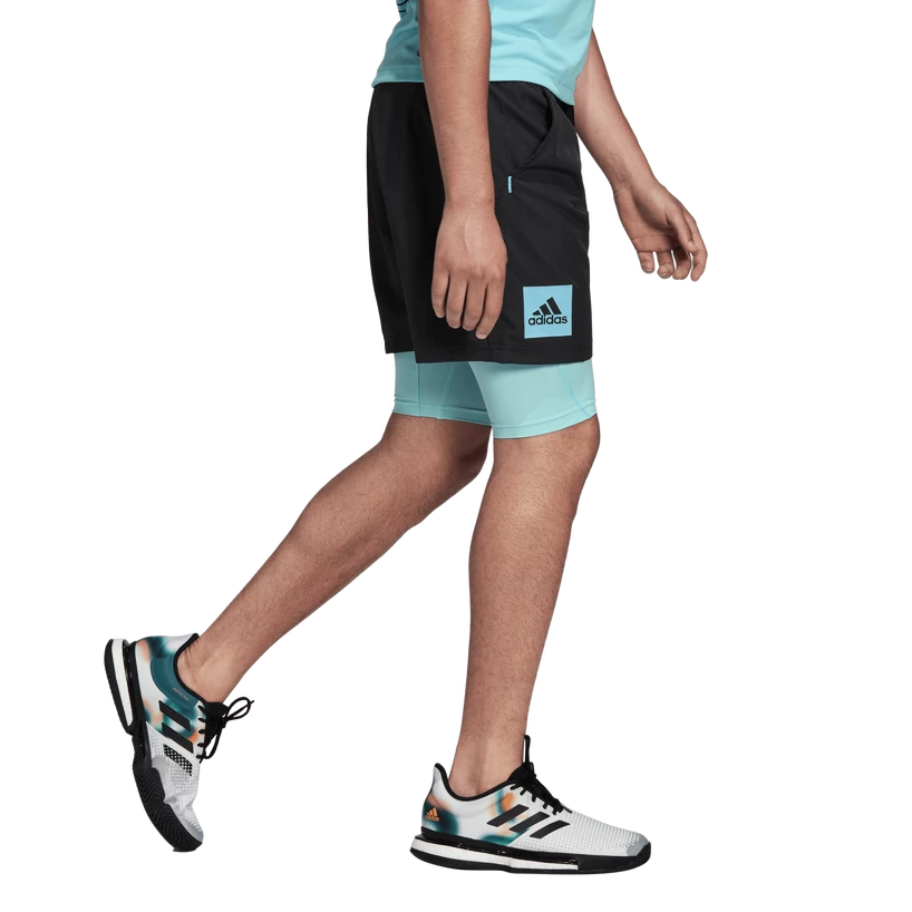 Spodenki męskie adidas  Paris 2 in 1 Short Carbon XXL