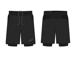 Spodenki męskie Inov-8 Trailfly Ultra 7" 2in1 Short Black