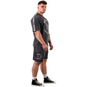 Spodenki męskie Nebbia NEBBIA x OLYMPIA Washed Loose Fit Cargo Shorts LEGACY 787 black