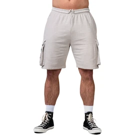 Spodenki męskie Nebbia NEBBIA x OLYMPIA Washed Loose Fit Cargo Shorts LEGACY 787 light grey