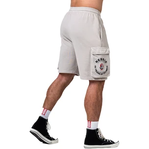 Spodenki męskie Nebbia NEBBIA x OLYMPIA Washed Loose Fit Cargo Shorts LEGACY 787 light grey 3XL