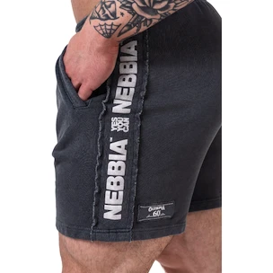 Spodenki męskie Nebbia NEBBIA x OLYMPIA Washed Sweat Shorts LEGEND 786 black L