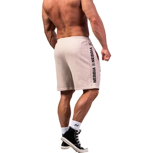 Spodenki męskie Nebbia NEBBIA x OLYMPIA Washed Sweat Shorts LEGEND 786 light grey XL