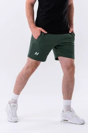 Spodenki męskie Nebbia Relaxed-fit Shorts with Side Pockets 319 dark green