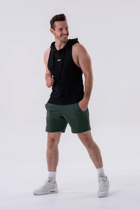 Spodenki męskie Nebbia  Relaxed-fit Shorts with Side Pockets 319 dark green