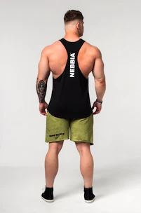 Spodenki męskie Nebbia  Washed-off Gym Sweatshorts NO BS 367 Light Green