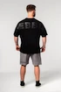 Spodenki męskie Nebbia  Washed-off Gym Sweatshorts NO BS 367 Light Grey