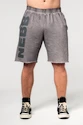 Spodenki męskie Nebbia  Washed-off Gym Sweatshorts NO BS 367 Light Grey