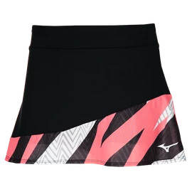 Spódnica damska Mizuno Flying Skirt Black/Neon Flame