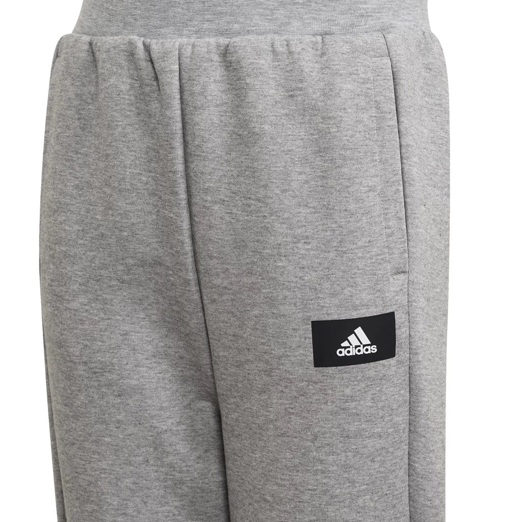 Spodnie dresowe chłopięce adidas  Future Icons 3-Stripes Tapered-Leg Pants Medium Grey Heather