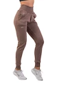 Spodnie dresowe Nebbia z wysokim stanem „Feeling Good” 409 brązowe