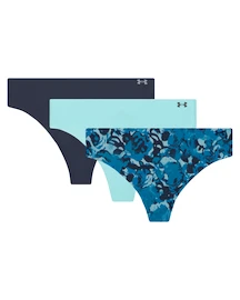 Stringi damskie Under Armour Pure Stretch NS Nov THONG 3Pack Blue
