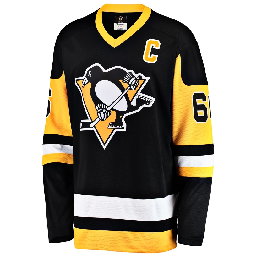 Strój Fanatics Breakaway Jersey NHL Vintage Pittsburgh Penguins Mario Lemieux 66